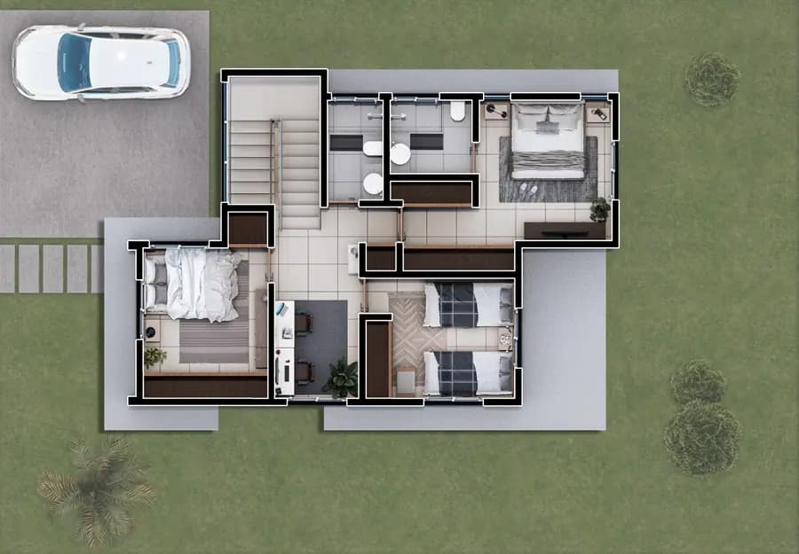 Lujosa Villa de 3 Habs (Villa Tipo C) en PROYECTO PALMA PARK RESIDENCES - 4