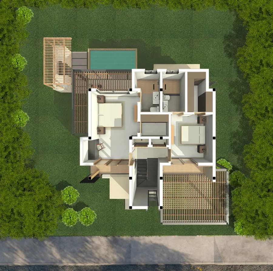Exclusiva Villa de 3 Habs (Villa Esmeralda) en DAOS - 2