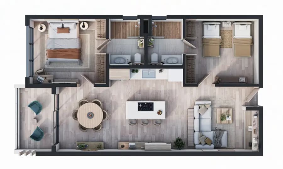 Exclusivo Apartamento de 3 Habs (Apartamento 3 Habs) en CITY PLACE PC - 4