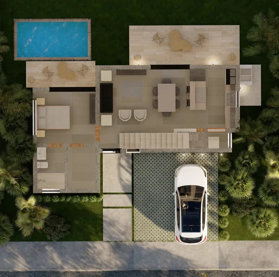 Elegante Apartamento de 1 Hab (Penthouse 1 Hab) en DAOS - 2