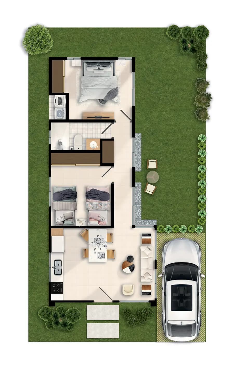 Increíble Casa de 1 Hab (Apartamento) en PROYECTO PALMA PARK RESIDENCES - 4