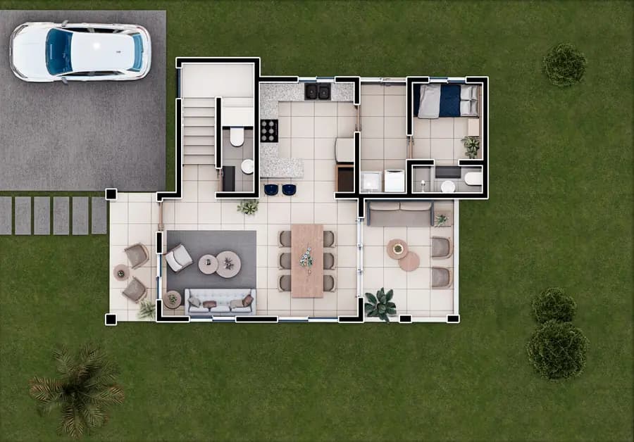 Elegante Villa de 3 Habs (Villa Tipo D) en PROYECTO PALMA PARK RESIDENCES - 2